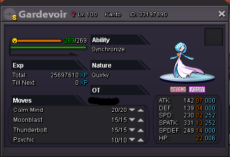 CLOSE) WTS SHINY GARDEVOIR - Shiny and Special Pokémon - Silver - Pokemon  Revolution Online