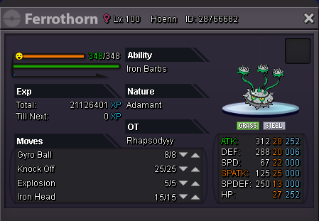 ferrothorn plush