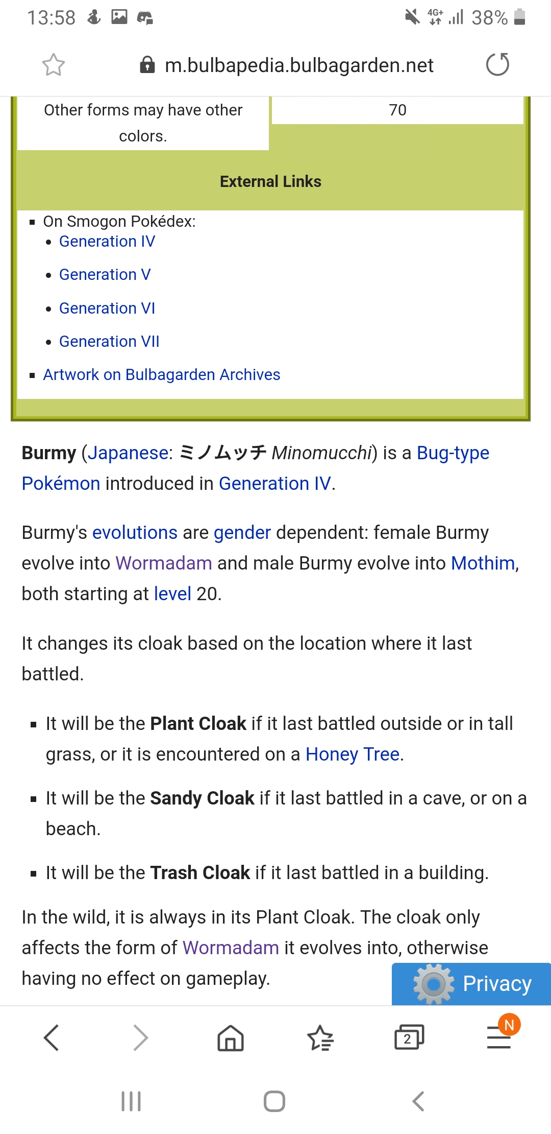 Burmy (Pokémon) - Bulbapedia, the community-driven Pokémon