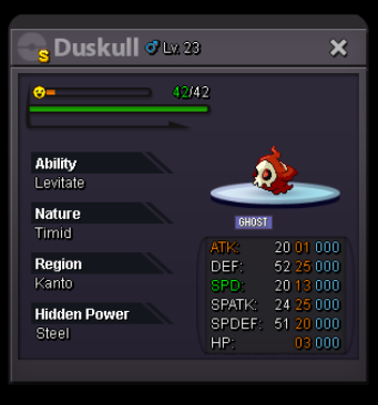 Shiny Duskull [SOLD] - Shiny and Special Pokémon - Silver Pokemon Revolution Online