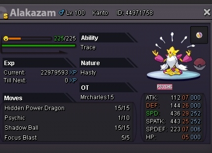Wts shiny alakazam pvpable mega(h.p dragon) - Shiny and Special Pokémon -  Cross Server - Pokemon Revolution Online
