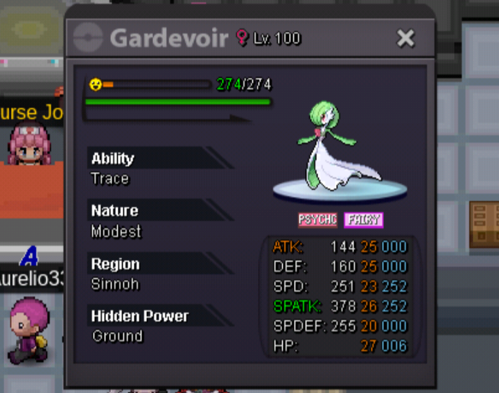 Shiny Gardevoir, Modest, Good IV's - Shiny and Special Pokémon - Silver -  Pokemon Revolution Online