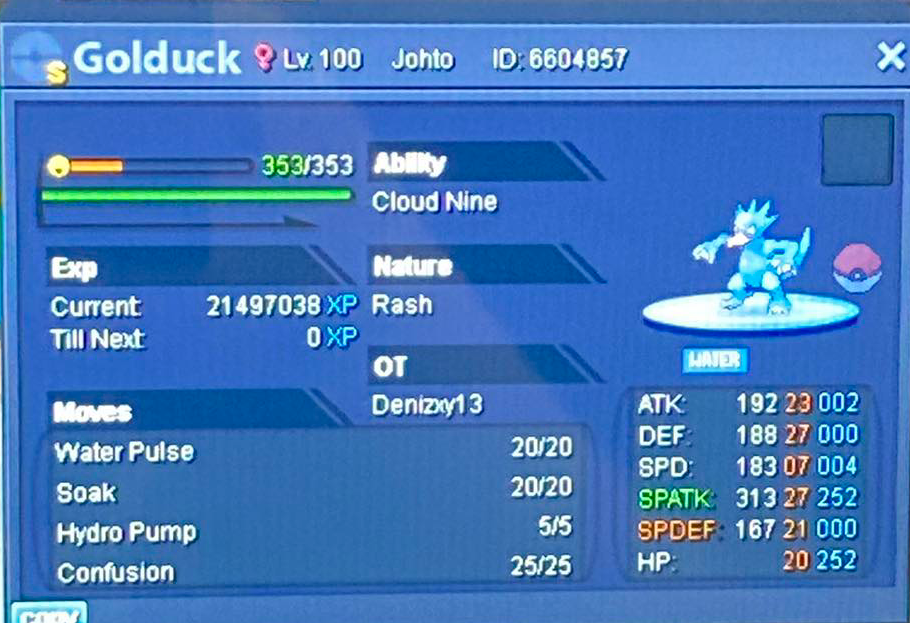 WTS shiny Onix and shiny Ninetales with Drought - Shiny and Special Pokémon  - Gold - Pokemon Revolution Online