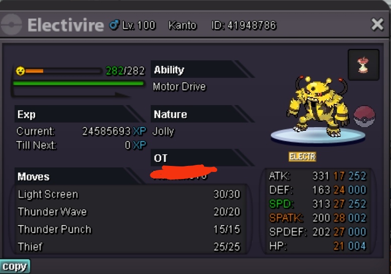 Auction Selling Pokémon Gold Pokemon Revolution Online