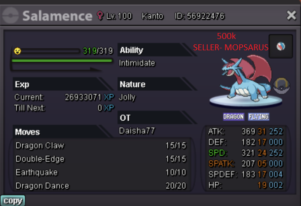 remake shiny salamence - Jogo - Fórum otPokémon - Pokémon Online