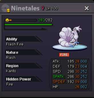 SHINY NINETALES - EV Trained & Leveled & Amazing AMAZING IV's - Selling ...