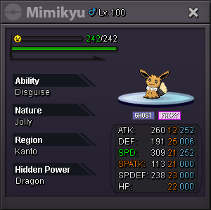 Mimikyu, Rejuvenation Wiki