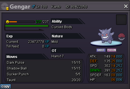 Shiny Gengar 