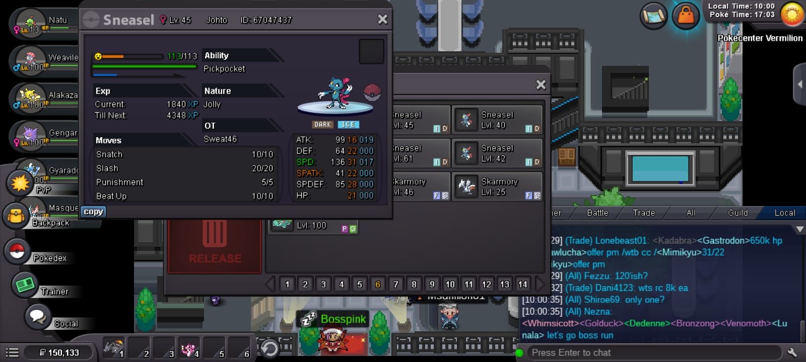 How to sell aqua dress in pokemon revolution online