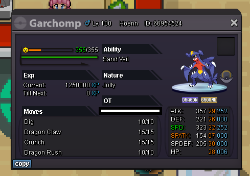 SV Jolly Garchomp, Trace Max Speed Timid Gardevoir (minutes to