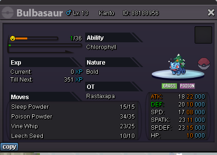 Bulbasaur, Shiny pokemon Wiki