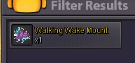 Walking wake mount / PVP rare chest item - Auction - Trade Zone